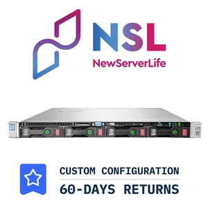 HPE ProLiant DL360 Gen9 4LFF 2x E5-2698v4 2.2GHz =40 Cores 32GB P440AR 4xRJ45 - Picture 1 of 3