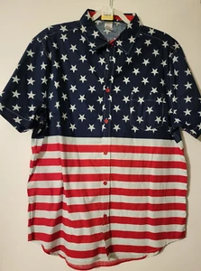 Fifth Sun American Flag Men's XL Shirt Red White Blue Stripes Stars NEW FREE S&H - Picture 1 of 2