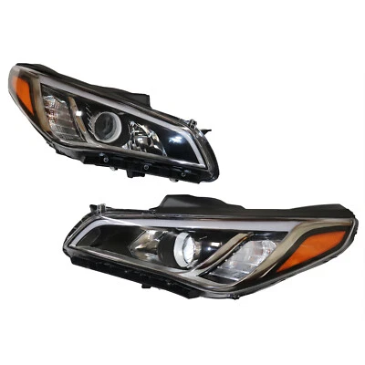 For 2015-2017 Hyundai Sonata Eco Limited Sport Headlight Headlamp Pair Set LH RH - Image 1 of 4