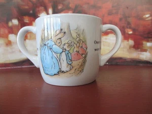 PETER RABBIT  ~ WEDGWOOD ~ CHILD'S TRAINING  MUG  ~  1991 - Picture 1 of 6