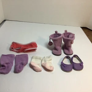 American Girl or 18 ‘ doll clothes, boots, shoes, 2 pr.socks and panties - Picture 1 of 6