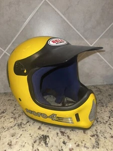 Vintage 1980’s BELL MOTO 4 Force Flow Moro Cross Helmet 7-1/4” Good Shape! - Picture 1 of 11