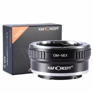 Adaptador de montaje de lente K&F Concept para lente Olympus OM a cámara Sony NEX con montura E - Imagen 1 de 9