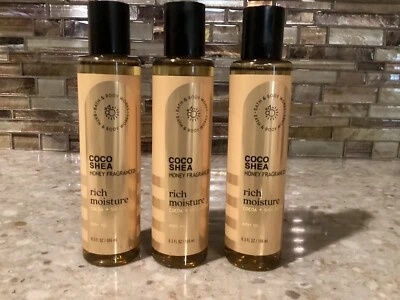 3 Bath & Body Works ~ COCO SHEA HONEY ~ Rich Body Oil ~ LOT of 3  FREE SHIPPING - Image 1 of 2