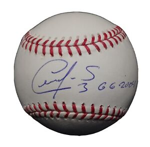 Cesar Izturis Signed Baseball ROMLB GG 2004 Gold Glove Insc Dodgers UPSC Cert