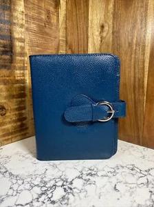 Carpeta de 6 anillos Franklin Covey 7,5""x6"" CO AVA en azulado, nueva con etiquetas. - Imagen 1 de 9