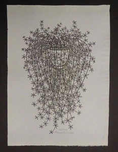 Jacques Hnizdovsky, Asparagus Fern, Woodcut, 1975 - Picture 1 of 3