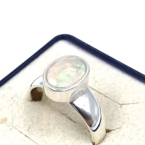 Anillo de plata 925 ópalo precioso ópalo facetado 1.73ct ópalo mujer joyería RW:59 - Imagen 1 de 20