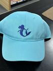NWOT Disney Arial Little Mermaid Baseball Cap Hat Teal Embroidered Kids Adjust