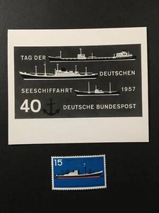 BRD FOTO-ESSAY 1957 257 SEE-SCHIFFFAHRT SCHIFFE ENTWURF !! RARE!! e1446 - Bild 1 von 2