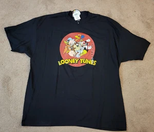 Camisa Para Hombre Looney Tunes Talla 3XL Taz Bugs Piolín Elmer Road Runner Negra NUEVA - Imagen 1 de 3