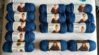 Lote de 13 hilados voluminosos marca León hilados caseros Montana color cielo 368 Foto 1 de 4