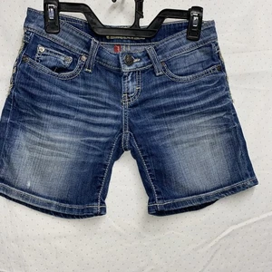 Buckle BKE denim Sabrina women’s blue shorts W24 stretch Cute Jean S. Lowrise - Picture 1 of 14