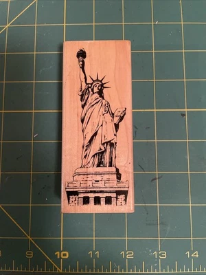 Inkadinkado Statue of Liberty Wood Mounted Rubber Stamp - Image 1 of 3
