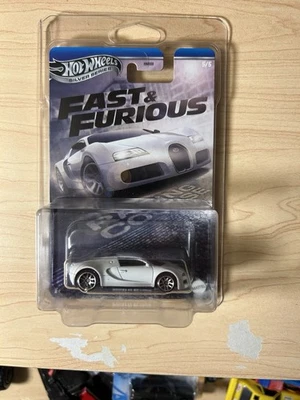 Bugatti Veyron Rápido y Furioso Serie Silver Hot Wheels Nuevo en Paquete Foto 1 de 3
