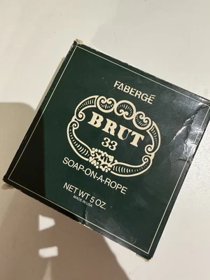 NUEVO EN CAJA Jabón en cuerda Faberge Brut 33 vintage 5 OZ  Foto 1 de 2