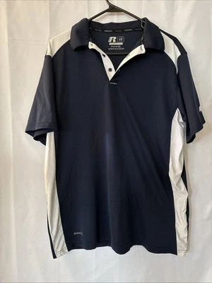 Camiseta Top Russell Athletic Para Hombre Rendimiento Dos Botones Sólido Dri Power Foto 1 de 4