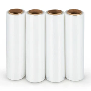 4 Rolls Stretch Film Heavy Duty Shrink Wrap 60 Gauge Clear Plastic Wrap Film - Picture 1 of 6