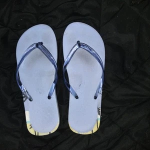 Blue Flip Flops Size 9.5 Inches - Picture 1 of 3