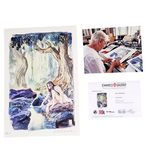 Milo Manara Rara Stampa Firmata 1/25 Edizione Limitata Beneficenza History Life - Foto 1 di 6