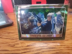 2023 Topps Chrome Sapphire Edition Star Wars ROTJ Green /60 The Young Jedi - Picture 1 of 4