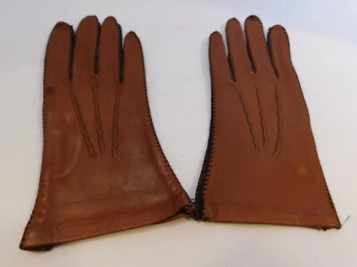 *NUEVOS GUANTES DE CONDUCCIÓN DE CUERO MARRÓN PARA HOMBRE DE PIEL MELLOWSKIN SIN FORRO TALLA 9 Foto 1 de 4