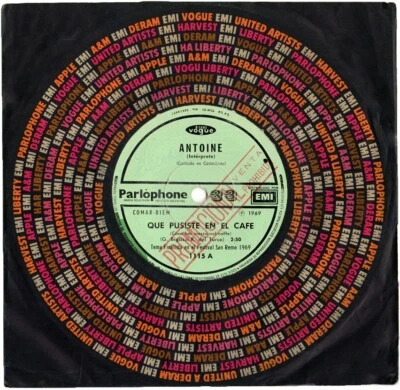 ANTOINE Cosa Hai Messo Nel Caffe In Spanish 33t M- 7" Argentina Promo  1969 - Image 1 of 2