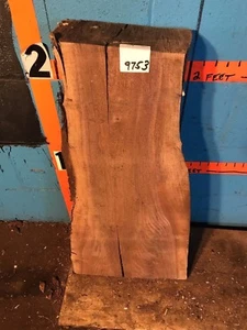 #9753 4 5/16" DICKE schwarze Walnuss Live Edge Platte    - Bild 1 von 2