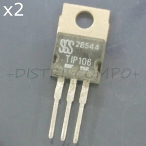 TIP106 Transistor PNP 80V 8A TO-220 SGS (lot de 2) - Imagen 1 de 1