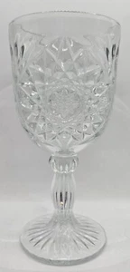 Vintage Libbey Klarglas - gepresstes massives schweres Kristall - Hobstar Design - Bild 1 von 5