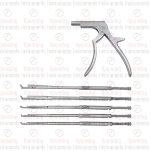 Spine Surgery Rongeur Interlaminar Spine Endoscopic Bite Size 1 to 5mm Set - Picture 1 of 5