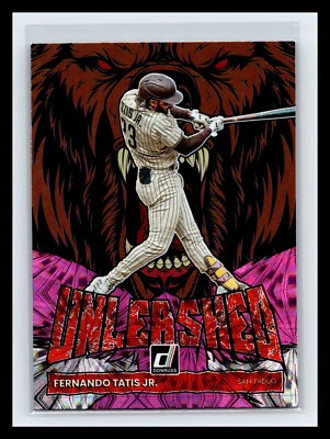 💥 FERNANDO TATIS JR 2022 DONRUSS UNLEASHED PINK FIREWORKS HOLO # UL-1 - Image 1 of 2