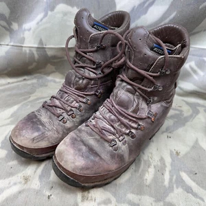 British Army Brown Leather Combat Boots - Altberg - Size UK 9M - Picture 1 of 17