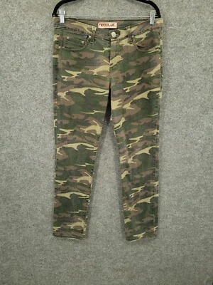 Pantalones NEOBLUE para hombre 32x30 tiro medio bolsillos rectos verde camuflaje lona Foto 1 de 4