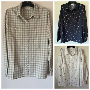 NWT Columbia Silver Ridge Utility Patterned Long Sleeve Shirt Plus Sz 1X,2X,3X - Imagen 1 de 16
