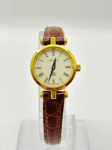 [Exc+5] Gucci 2000L Roman Gold Women's Quartz Watch Sherry Line Used Working F/S - Picture 1 of 14