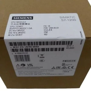 6ES7214-1AF40-0XB0 SIMATIC 1 UNIDAD NUEVO SIEMENS S7-1200F CPU 6ES7214-1AF40-0XB0 - Imagen 1 de 1