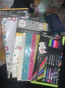 NEU MISS MAKER HAPPY PLANNER MÄDCHEN große halbe Blätter, Stickerbuch und Taschen - Bild 1 von 9