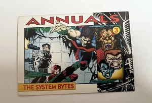 Tarjeta promocional anual de Marvel Comics #3 "The System Bytes" 1992 - Imagen 1 de 7