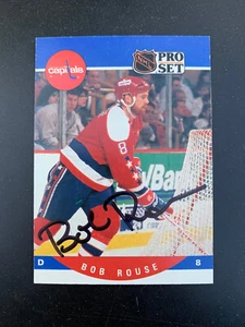 BOB ROUSE CAPITALES AUTÓGRAFO AUTOMÁTICO 90-91 PRO SET #554 *70966 - Imagen 1 de 1