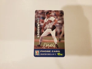 JS15 Greg Maddux - Atlanta Braves - 7 Eleven Phone Card #6 of 12 - 1997 - Picture 1 of 2
