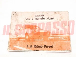 ORIGINAL FIAT RHYTHM DIESEL USE AND MAINTENANCE BOOKLET - Picture 1 of 3