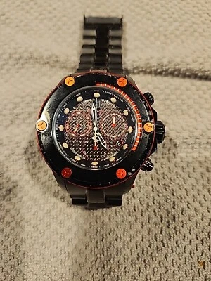 Invicta Watch Jason Taylor. Limited Edition  Carbon Fiber Case NEEDS BATTERY  - Image 1 of 4
