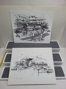 Vintage Christopher Bollen 2 Seattle Going To The Dogs Prints Ainsworth Dunn - Picture 1 of 11