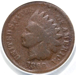 1869 1c Indian Head Cent ANACS Good 4 - Picture 1 of 5