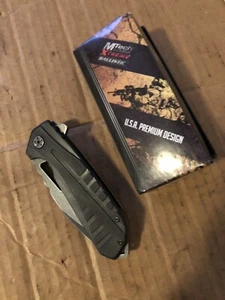 MTECH TACTICAL SLIM Pocket Knife Folding Blade ASSISTED OPEN USA - Picture 1 of 5