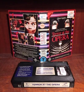 TERROR AT THE OPERA vhs PRIMER LANZAMIENTO culto giallo slasher horror Darío Argento - Imagen 1 de 3