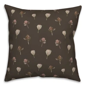 Creative Products Cottage Florals Charcoal 18 x 18 Spun Poly Pillow - Picture 1 of 3