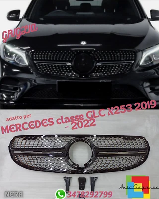 ⭐DIAMANTGRILL, GEEIGNET FÜR MERCEDES GLC-KLASSE X253 2019 - 2022⭐ - Bild 1 von 4