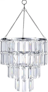 Modern Chandelier Faux Crystal Fixture Pendant Ceiling Lamp Shade,W10.25 X H11.5 - Picture 1 of 12
